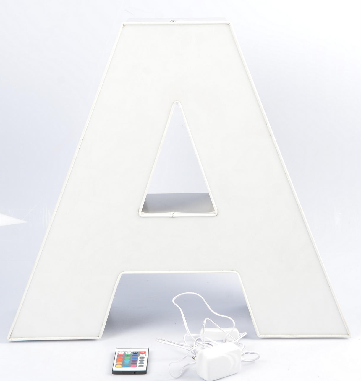 BOKSTAVSLAMPA, ledbelysnig,16-olika färger.