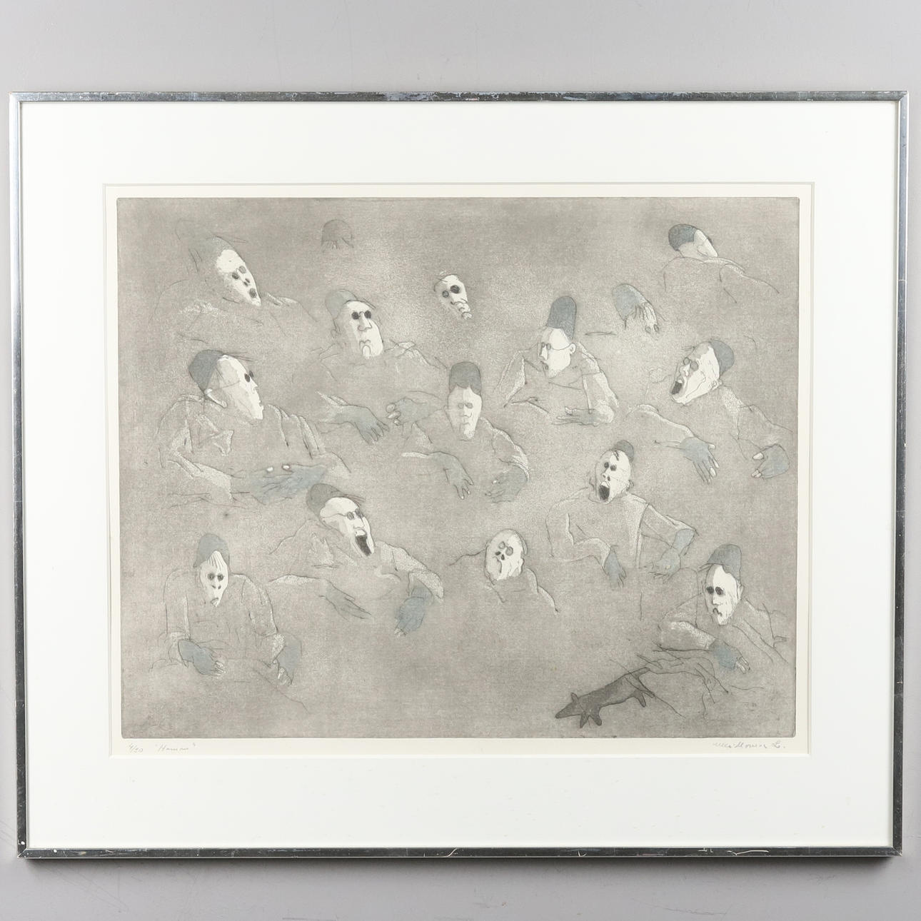 ULLA-MONICA LINDBERG. ETCHING, signed and numbered 4/30.