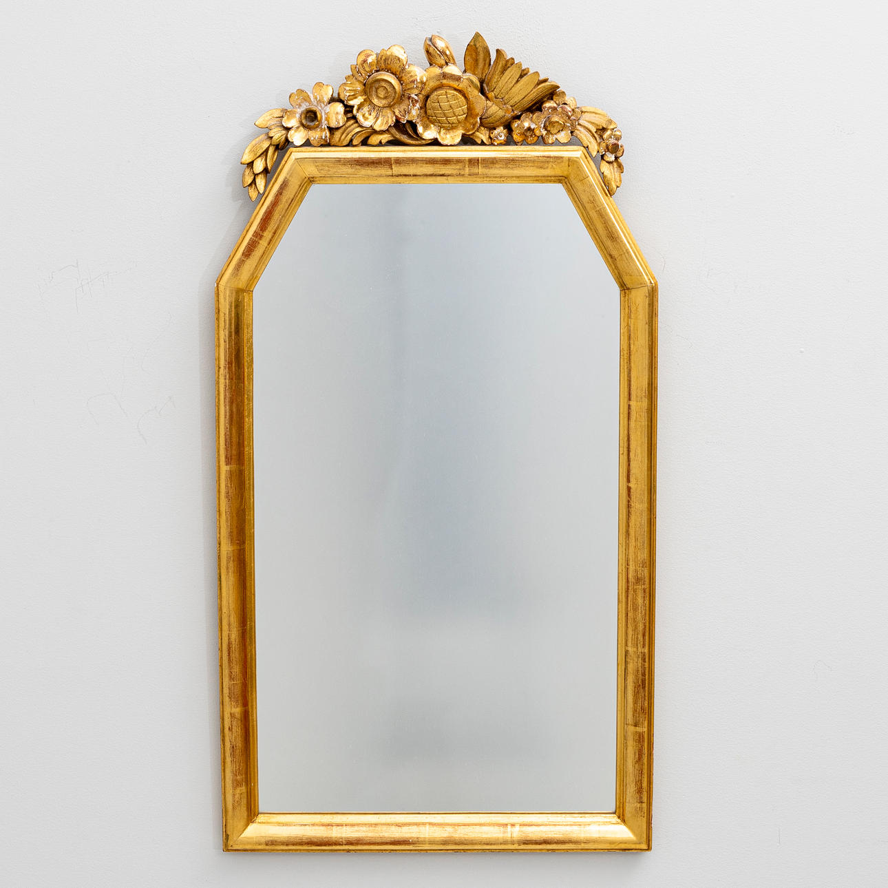 SPEGEL, förgylld, Barock-stil, 1900-tal.