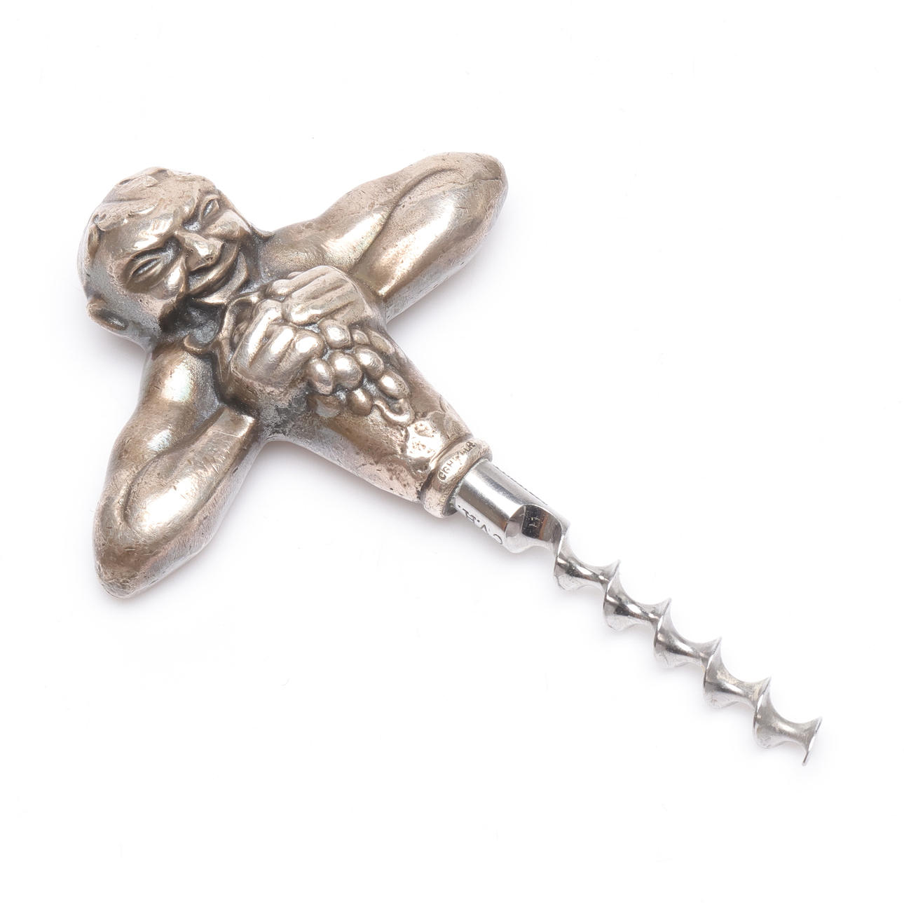 CORKSCREW, nickel silver, C.G. Hallberg.