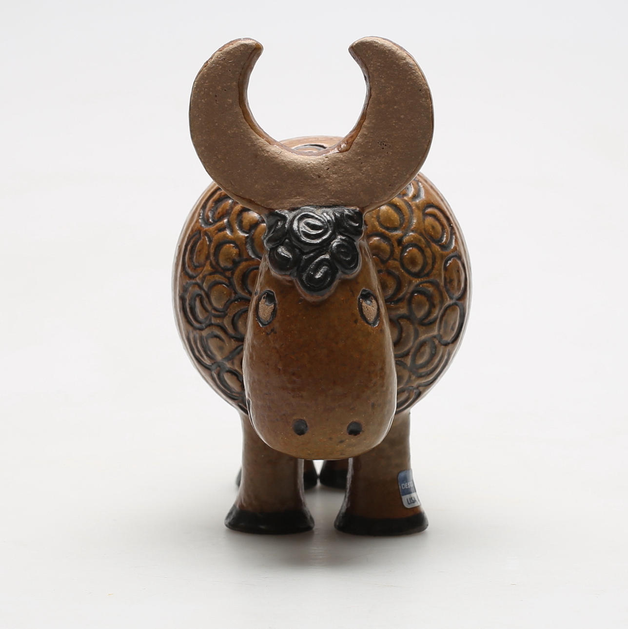 FIGURIN, stengods, "Buffel" ur serien Jura, Lisa Larson, Gustavsberg.