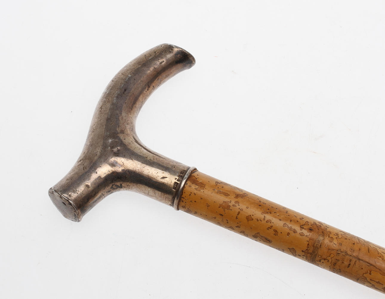 KÄPP MED SILVERKRYCKA, omkring 1900.