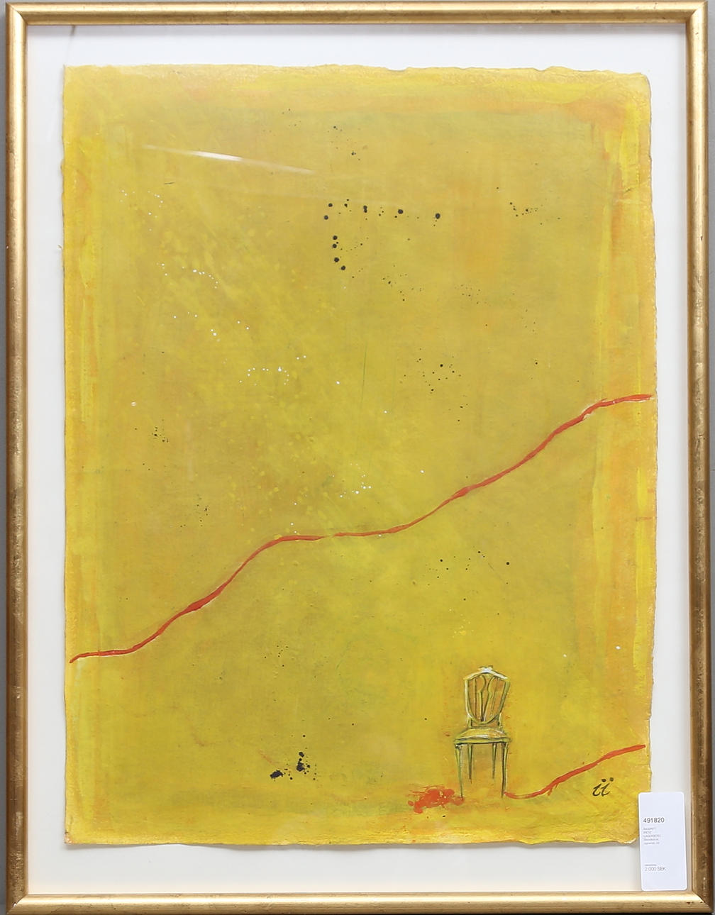 INGBRITT IRENE LAGERBERG. Blandteknik, signerad.