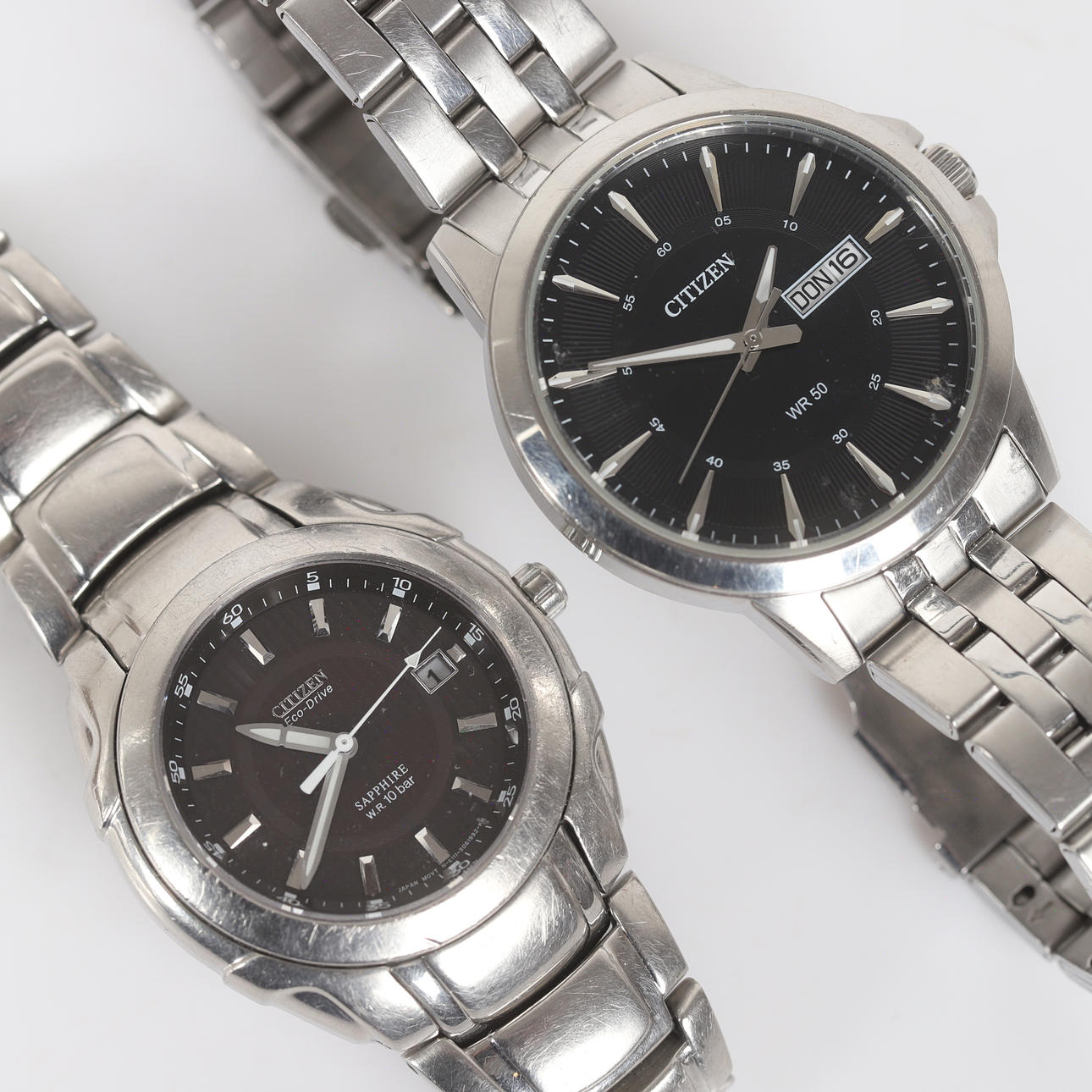 ARMBANDSUR, 2 stycken, Citizen, stål. Klockor & Ur - Armbandsur - Auctionet