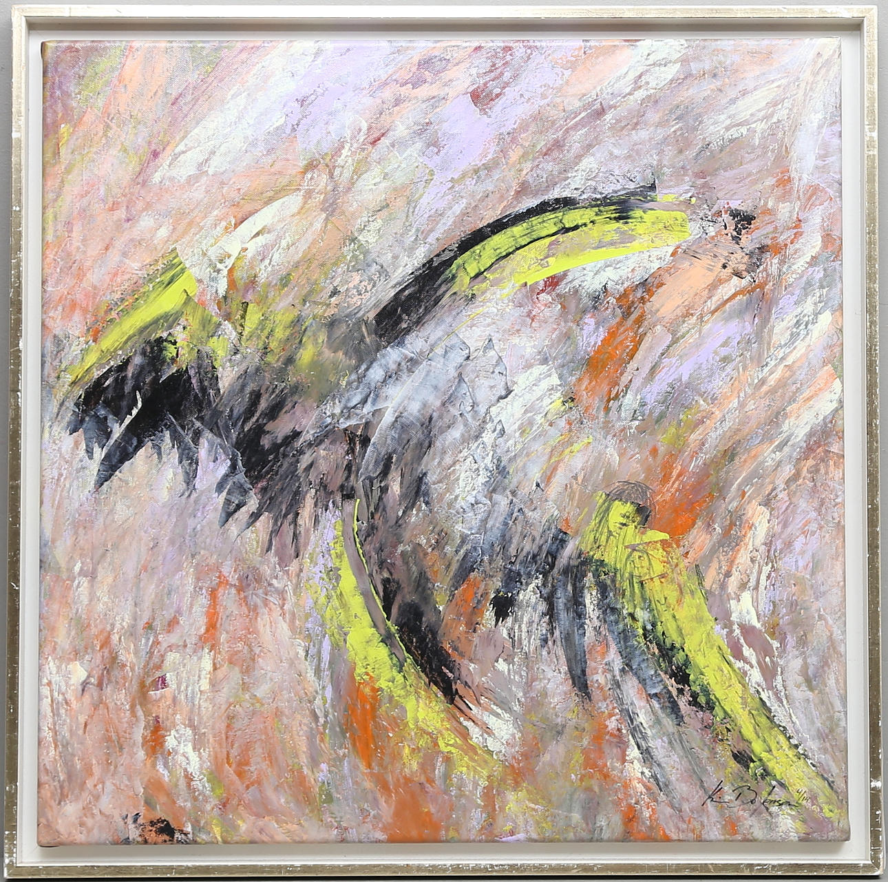 KIM BO JENSEN. Olja på duk, signerad och daterad 4/14.