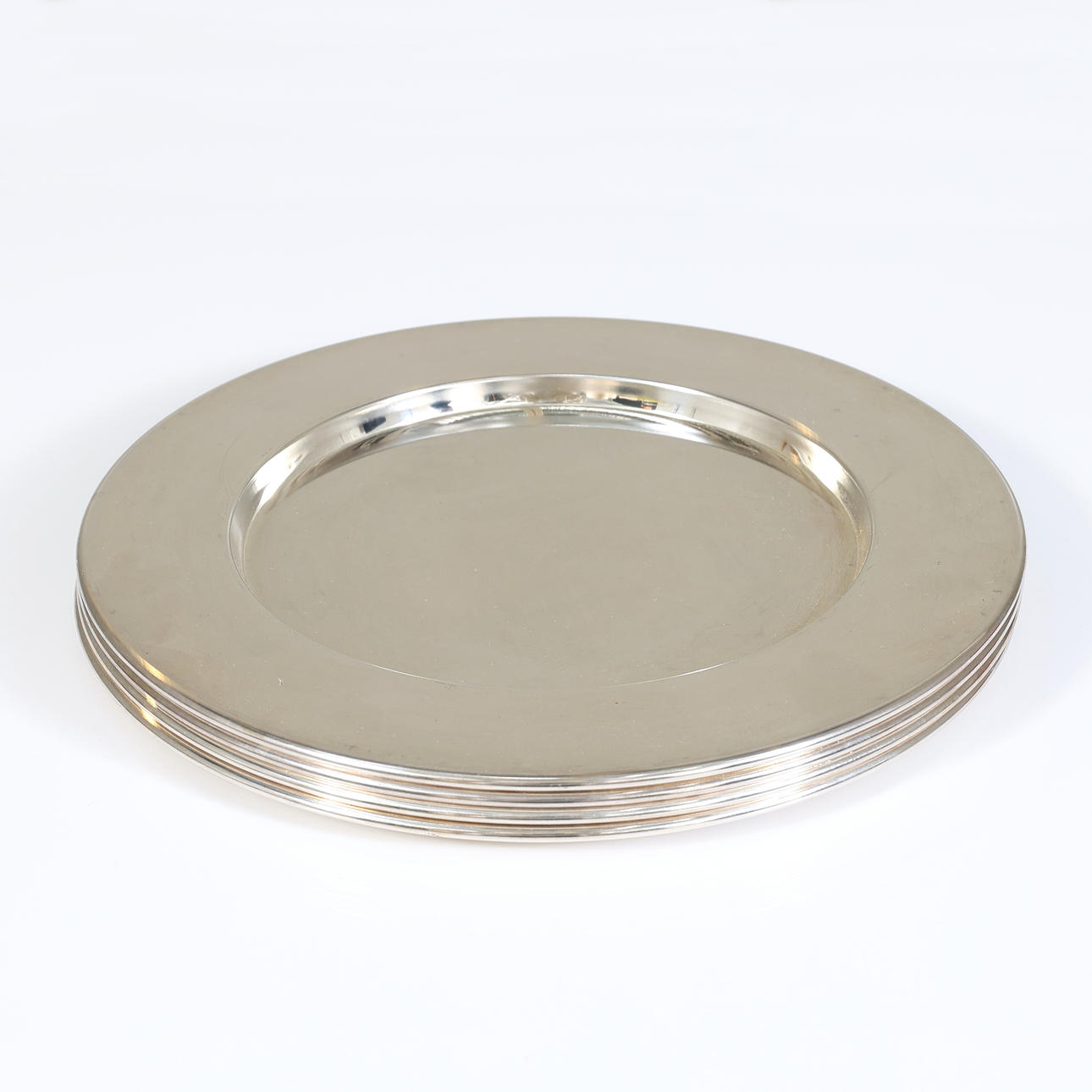 ENVELOPE PLATES, 4 pcs, metal, contemporary.