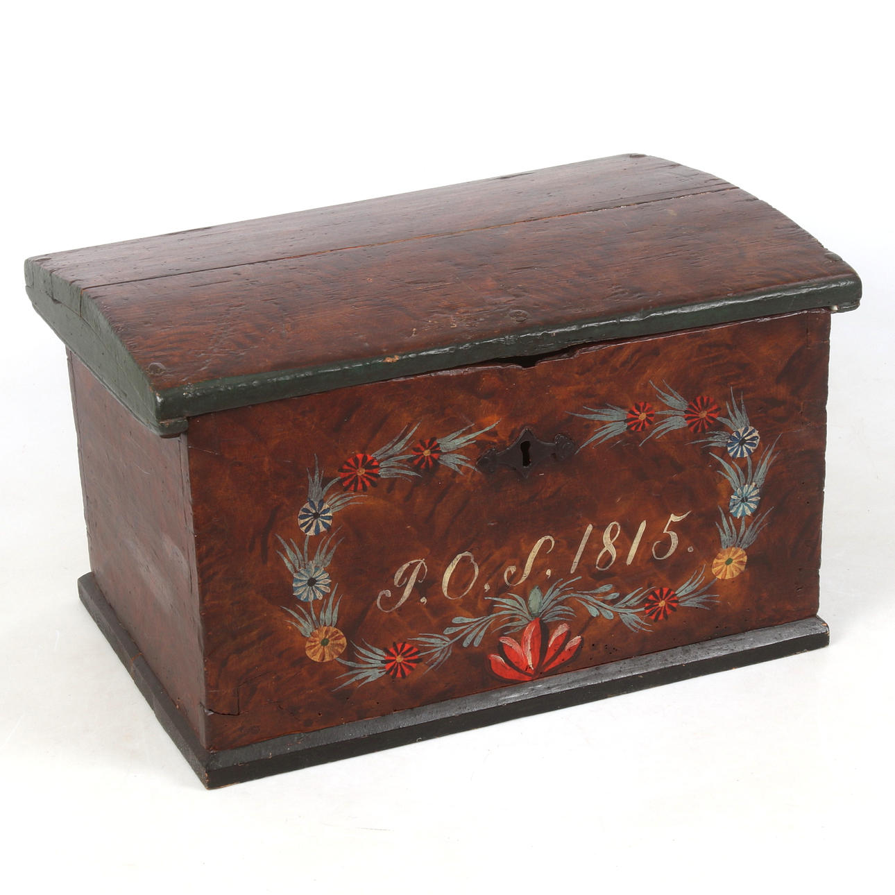 A chest, allmoge, dated 1815.