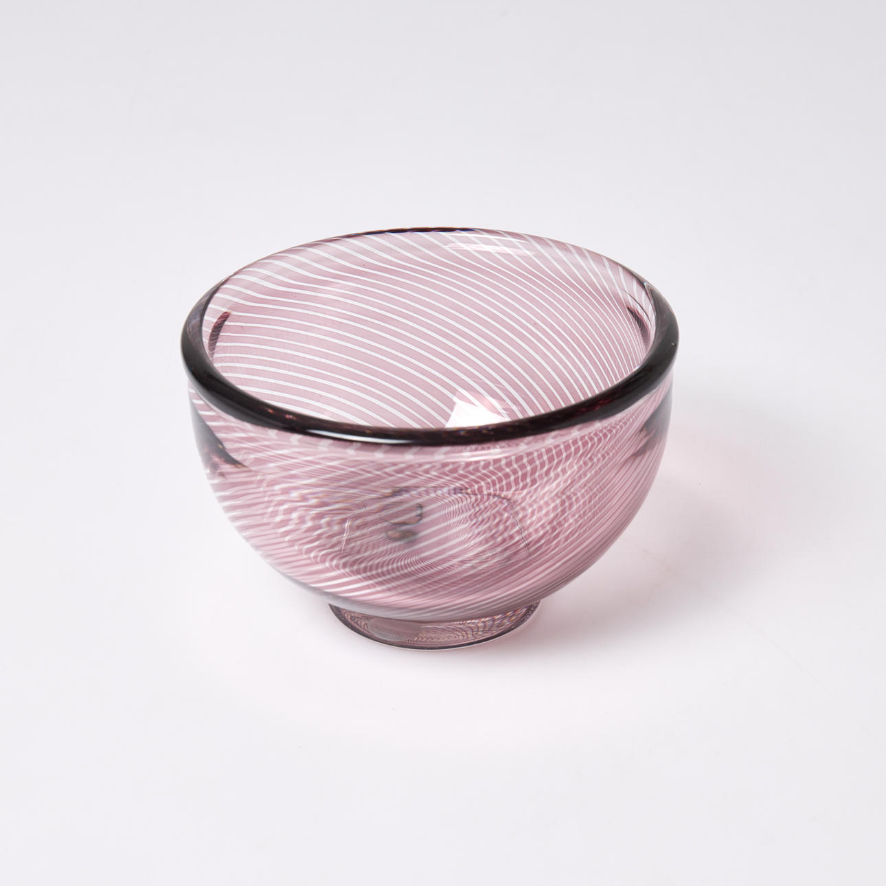 EDWARD HALD. Bowl, Orrefors slipgraal, lined underspan, signed and ...