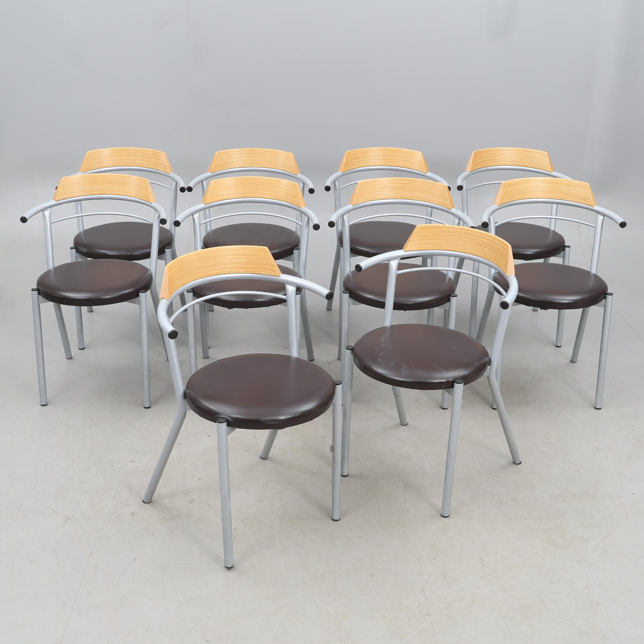 CHAIRS, 10 pieces.