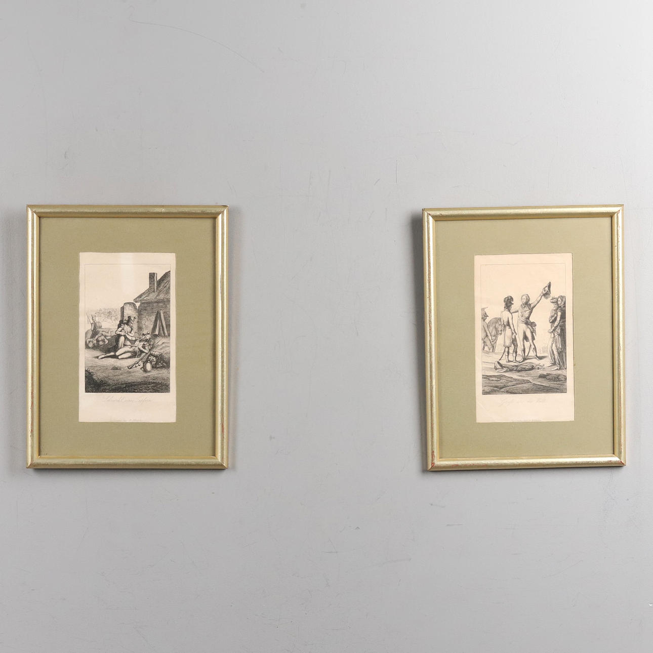 GRAPHIC SHEETS. Two reproductions, 20th century.