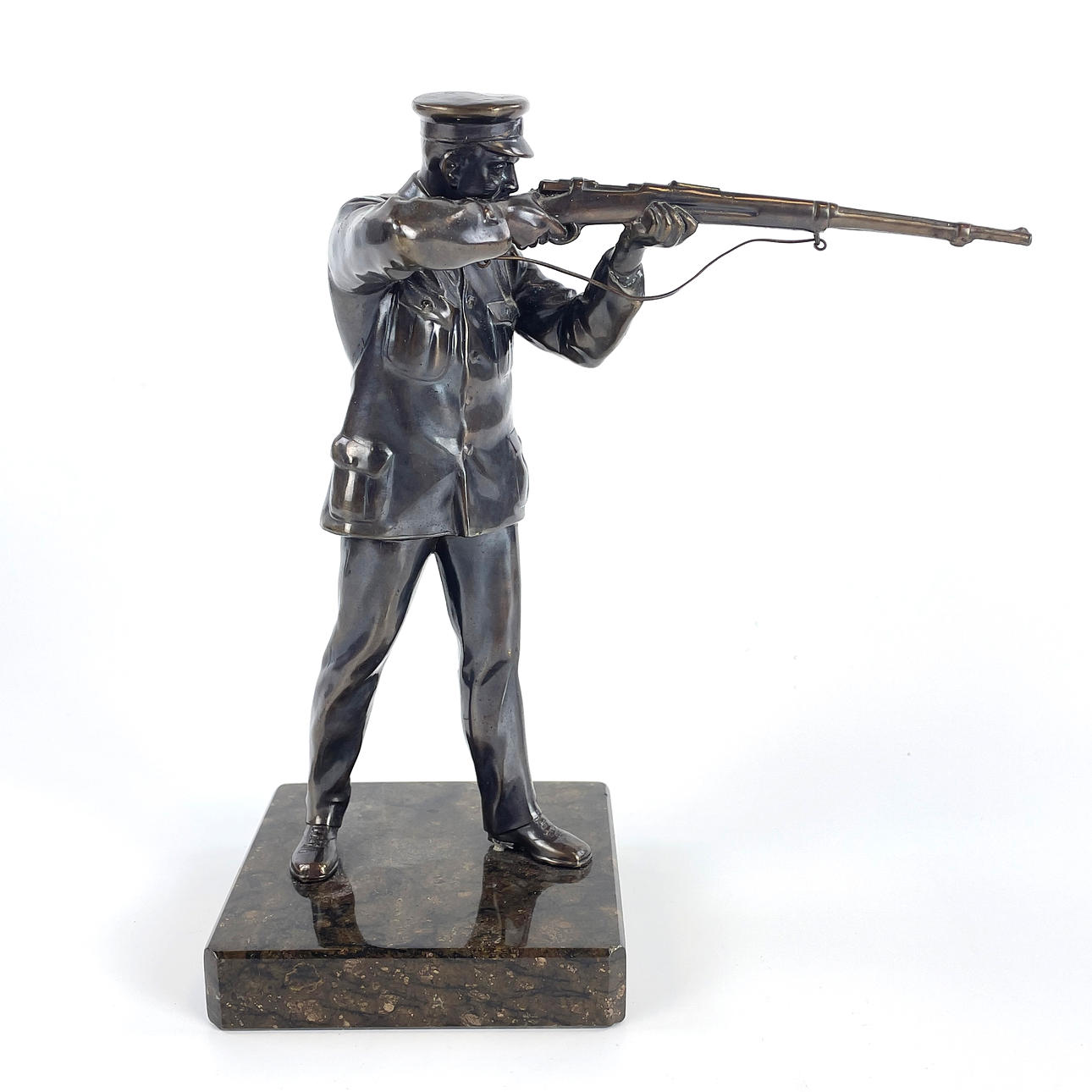 FIGURIN, metall/sten, Skytt, 1900-talets andra hälft.