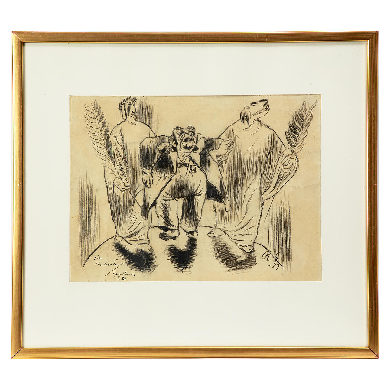 RAGNAR SANDBERG. Drawing, signed and dated -29.
