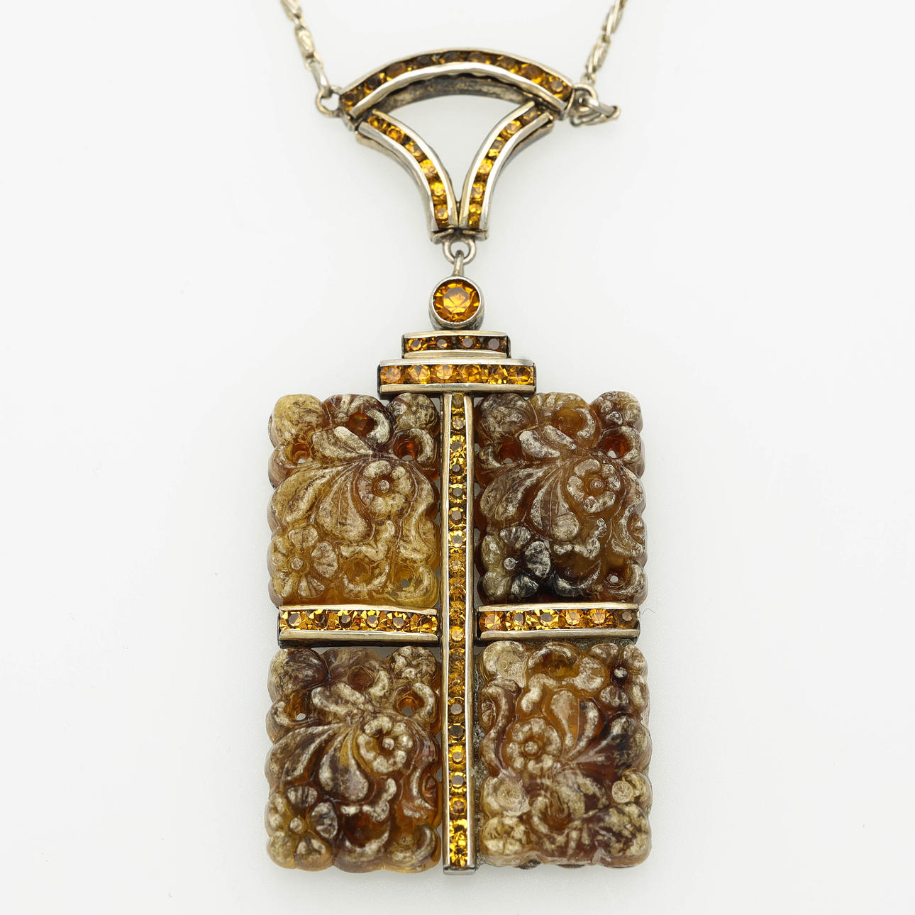 COLLIER, silver, 1940-tal.