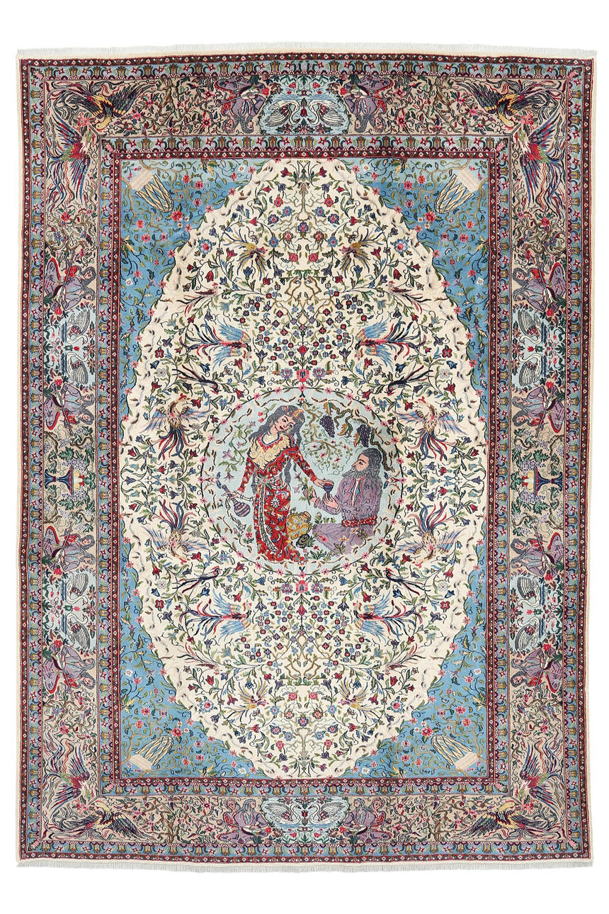 MATTA, SEMNAN med sike, Persien, 348 x 245 cm.