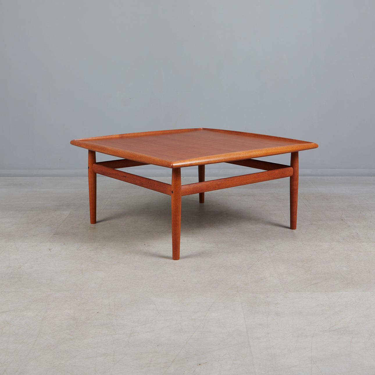 GRETE JALK. Glostrup, coffee table/side table, teak, 1960s, Denmark.