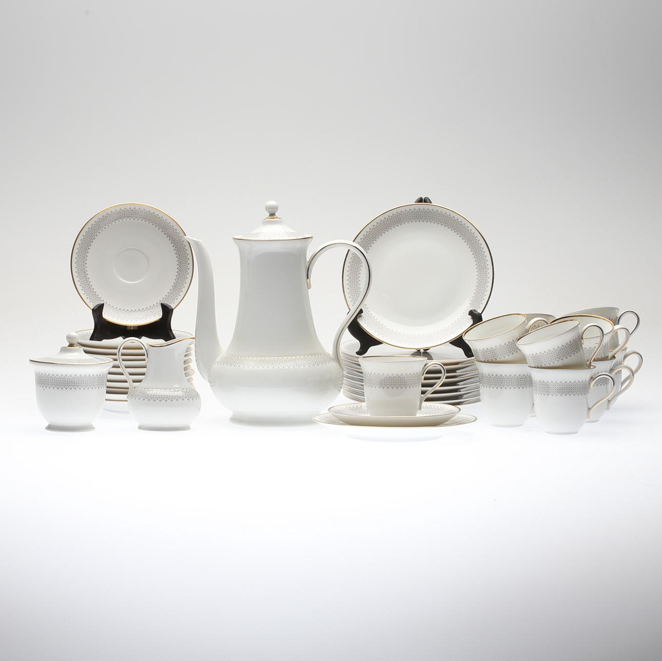 KAFFESERVIS, 24 delar, porslin, Hutchenreuter, Tyskland, 1900-tal.