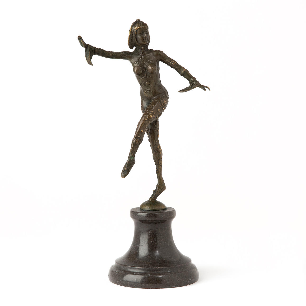 AFTER DEMETRE CHIPARUS. Dancer, sculpture, bronze.