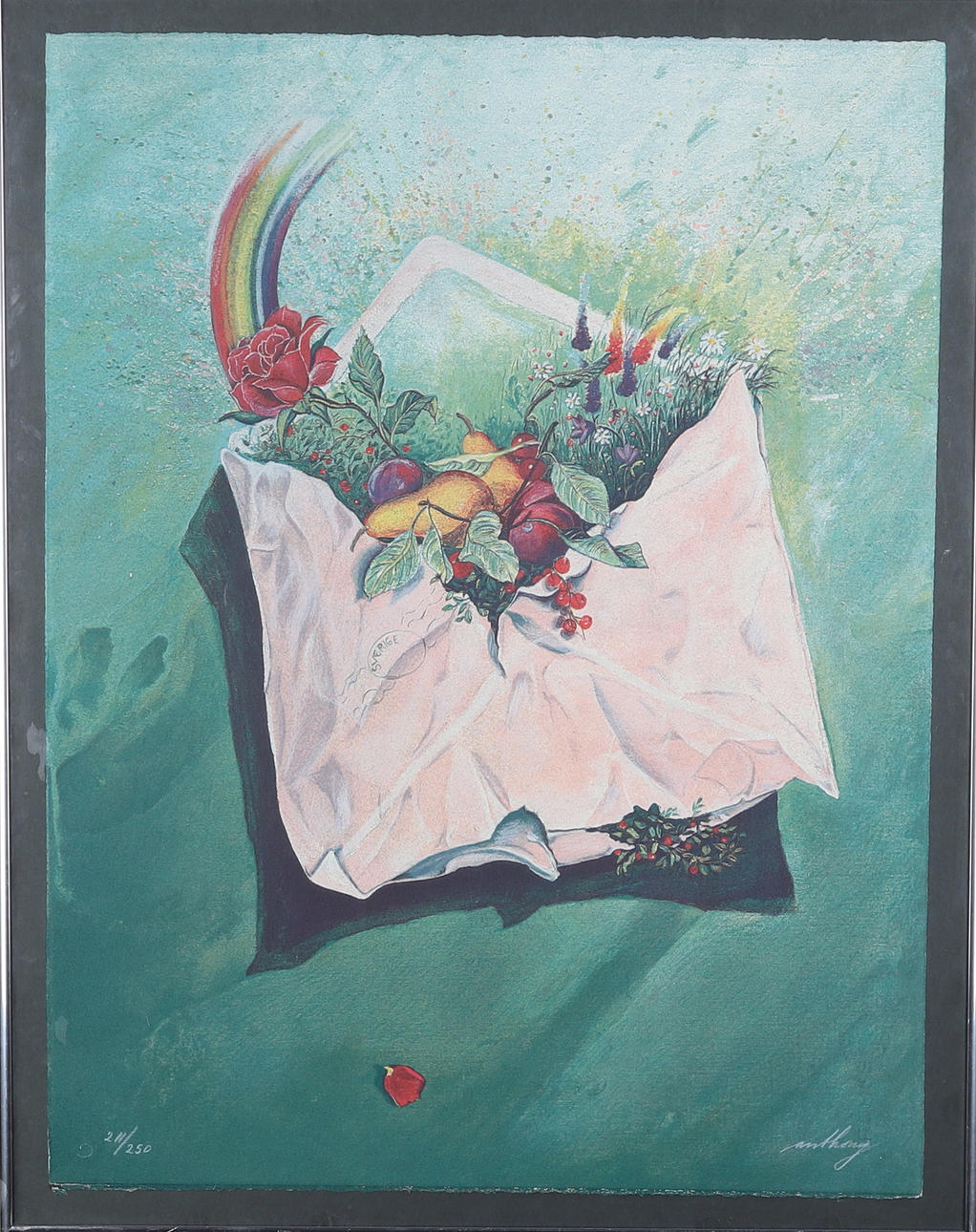 ANTHONY STRÜWER. lithograph in colours, signed, 211/250.