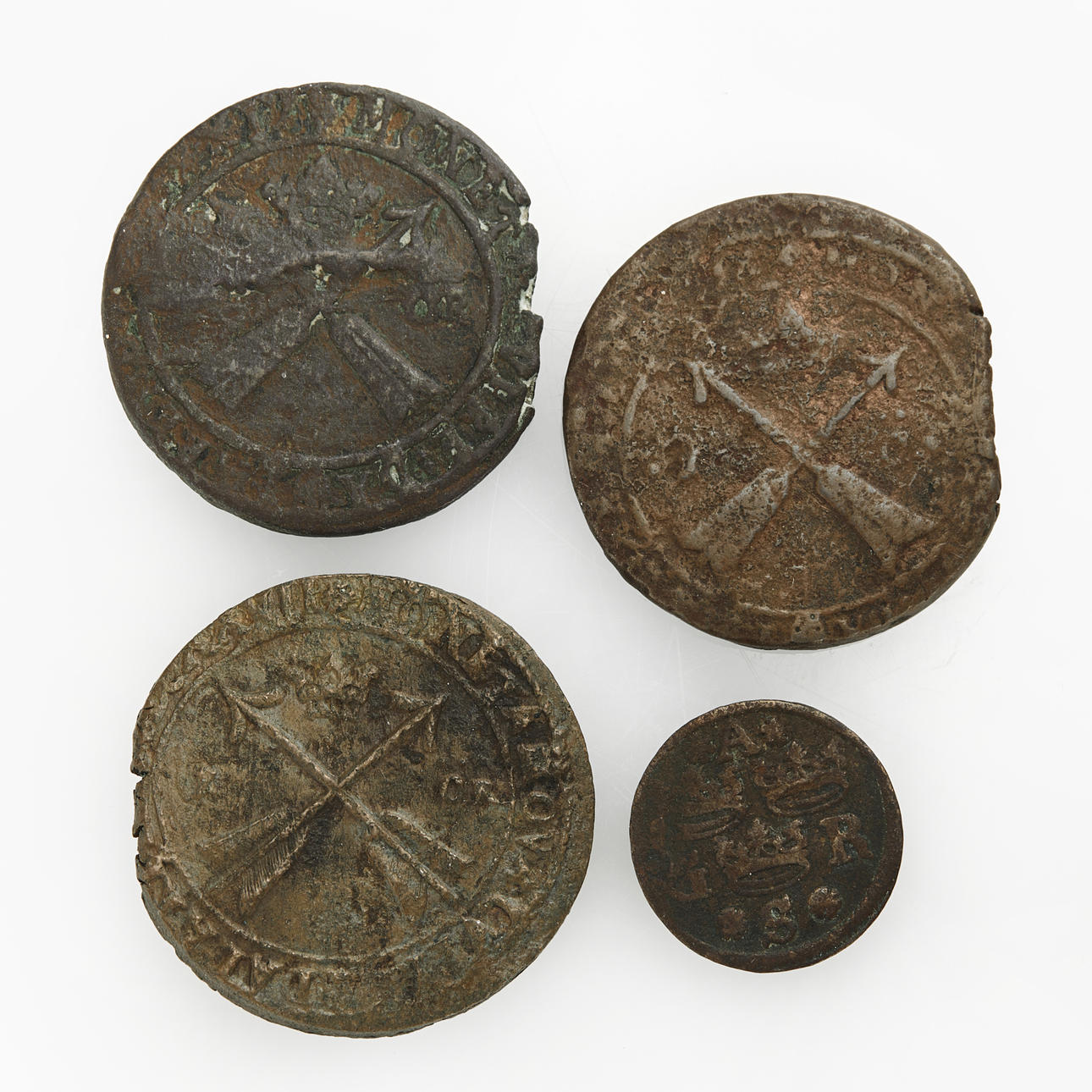 GUSTAV II ADOLF (1611-1632), 4 kopparmynt.