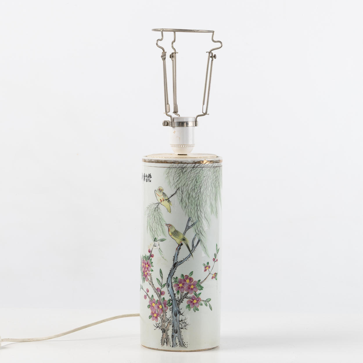 BRUSH vase, converted into table lamp.