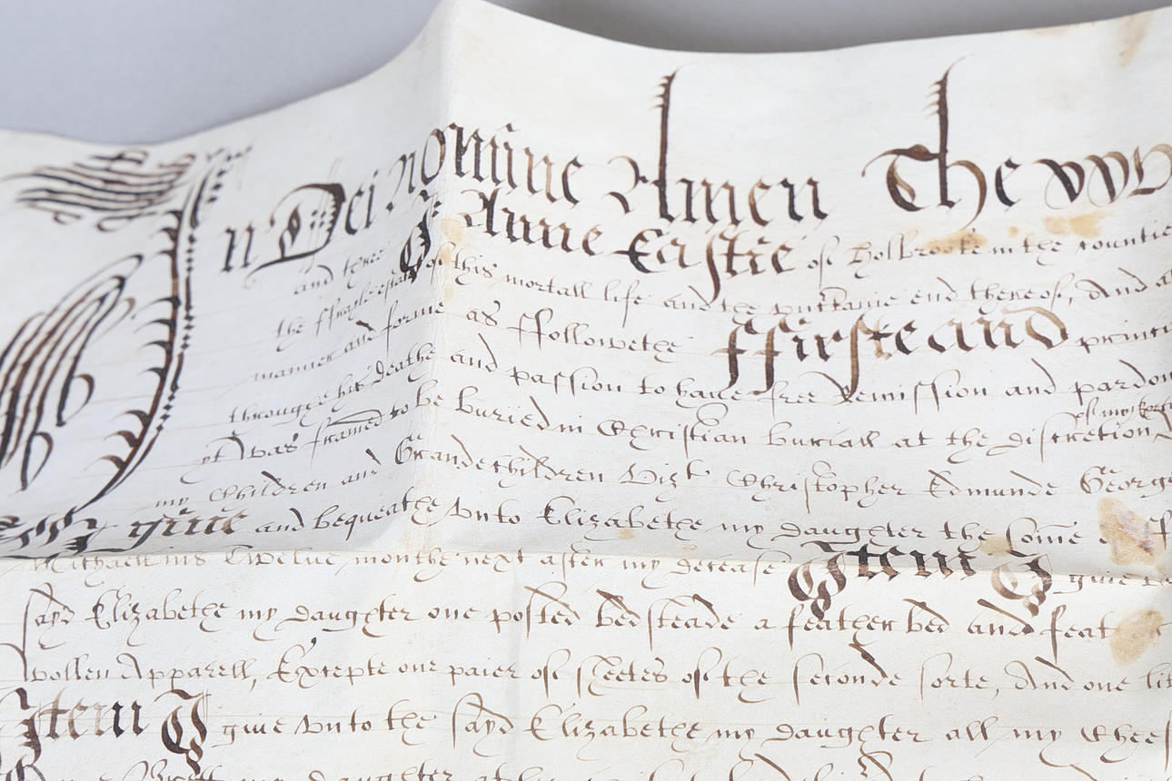 A 17TH CENTURY MANUSCRIPT INDENTURE, NORFOLK, BILLINGFORD, DATED 1653 ...