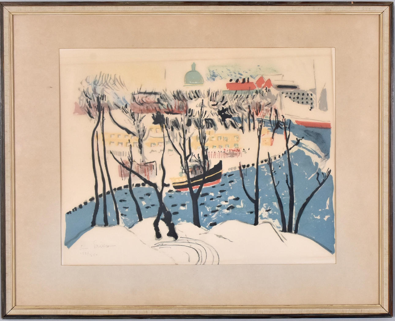 SVEN X:ET ERIXSON. Color lithography.