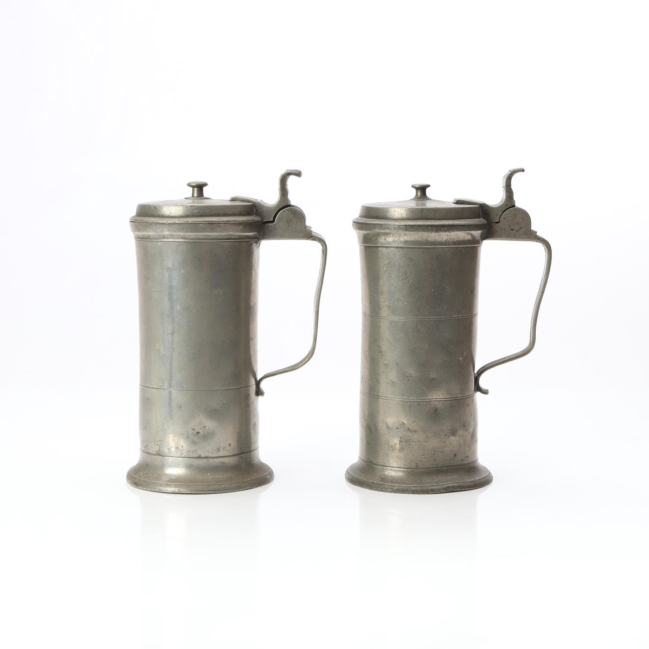 STOP, TWO PCS. Tin. Germany, 19th century.