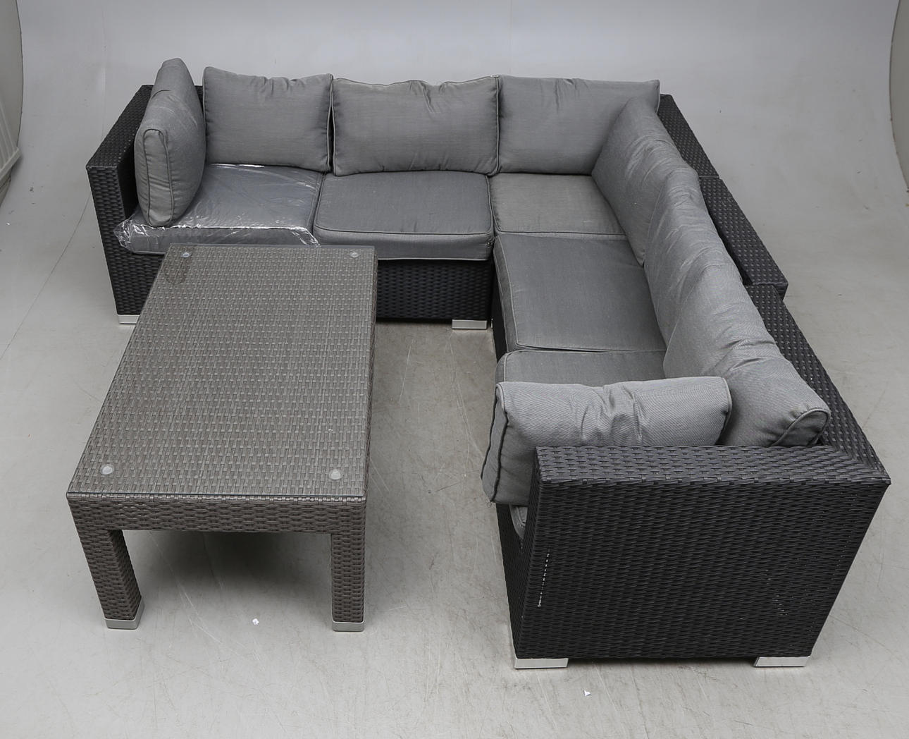 TRÄDGÅRDSMÖBEL, 6 delar, konstrotting.