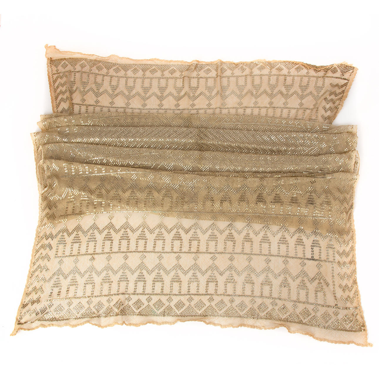 A silver decorated shawl, Tunisia, 1930s.