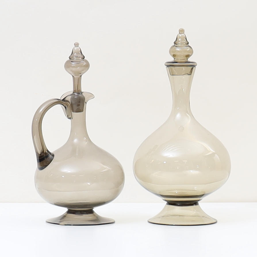 DECANTERS, 2pcs Sandviks/Orrefors glasbruk.