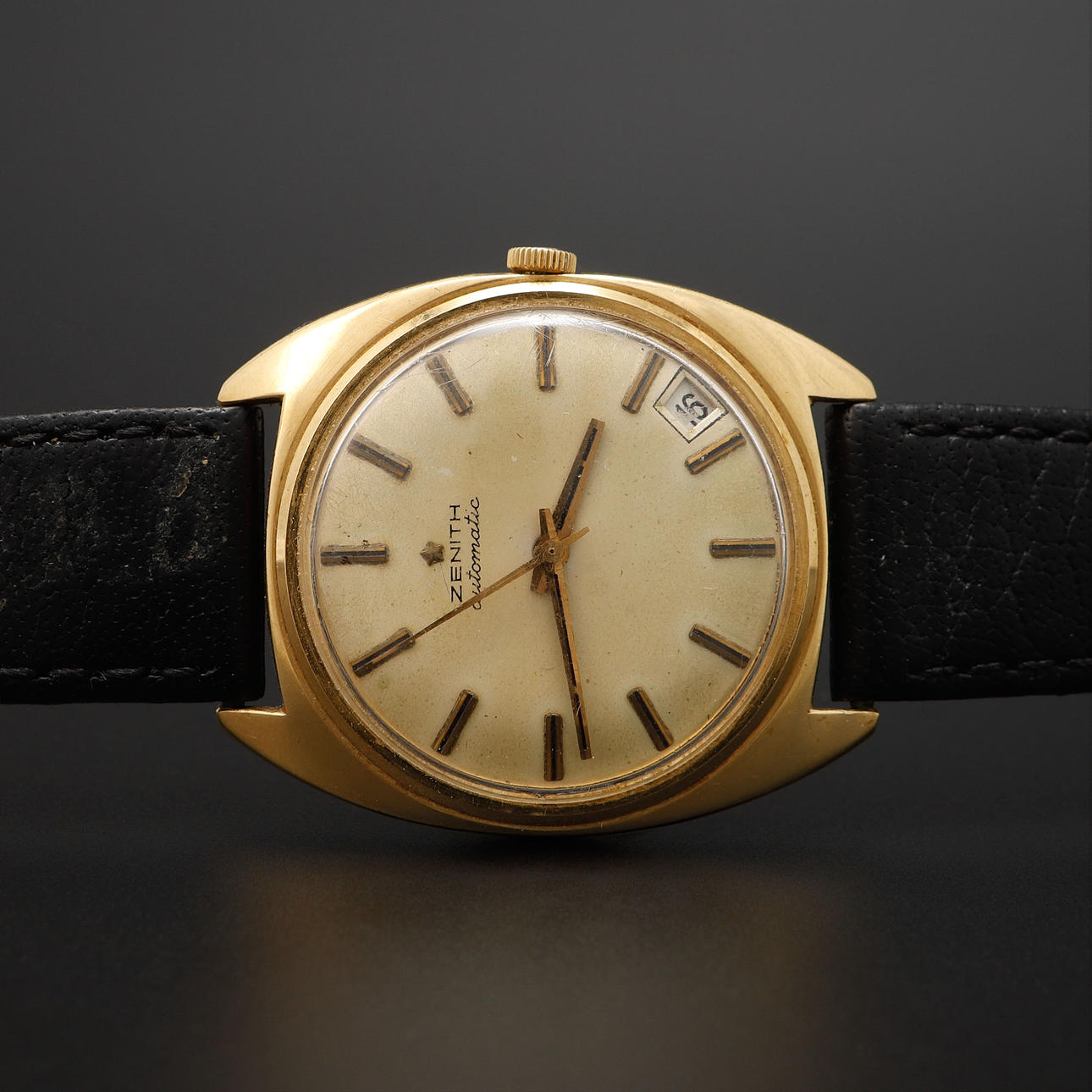 A Zenith 18k gold automatic wristwatch, 1960's.