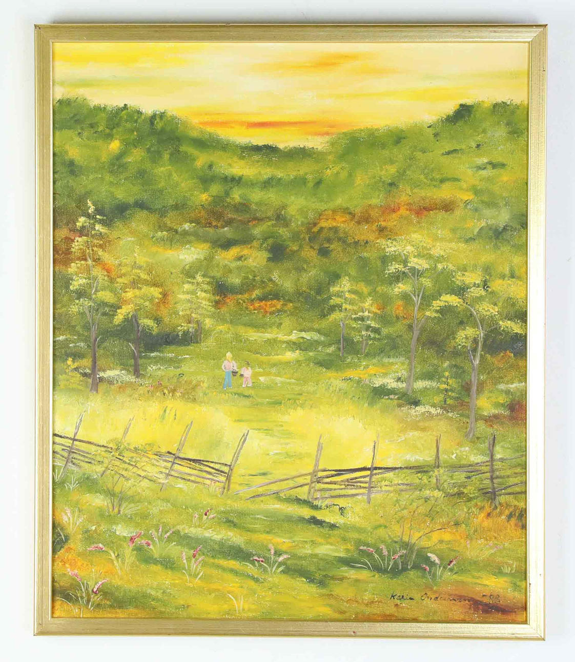 KARIN ANDERSSON. oil on canvas, “Skogstigen”, signed, dated.