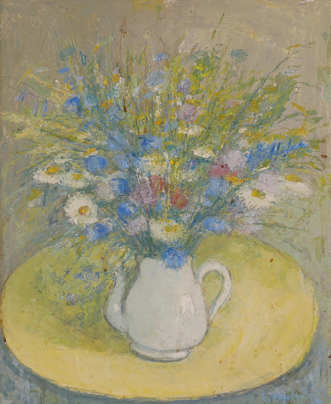 EMIL HAGSTRÖM. Still life, oil on panel, signed E Hagström.