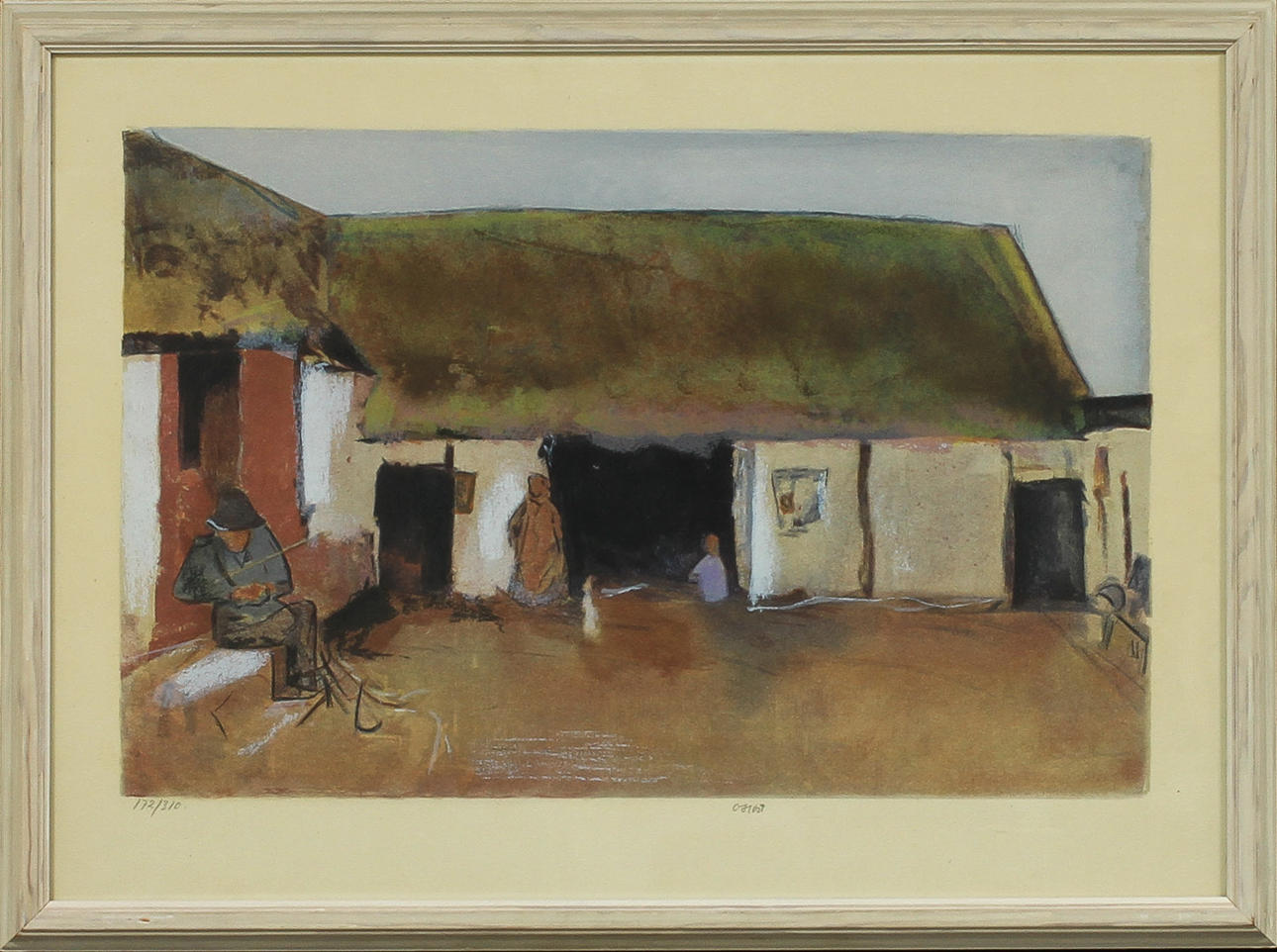 OLUF HØST. Litografi, signerad och numrerad 172/310.