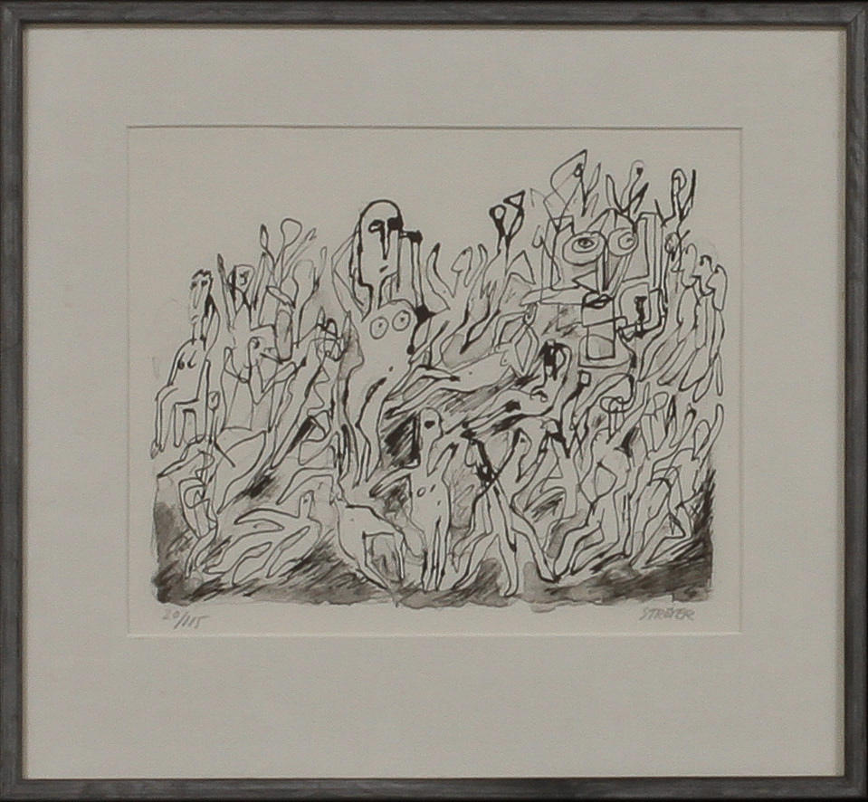 POUL STRÖYER. Litografi, signerad och numrerad 20/115.