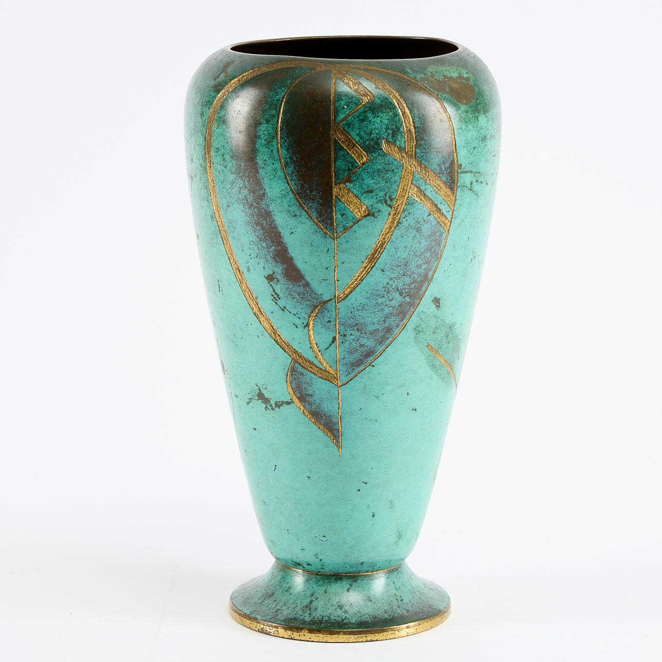 A vase, “Ikora”, WMF, Art Deco, bronze.