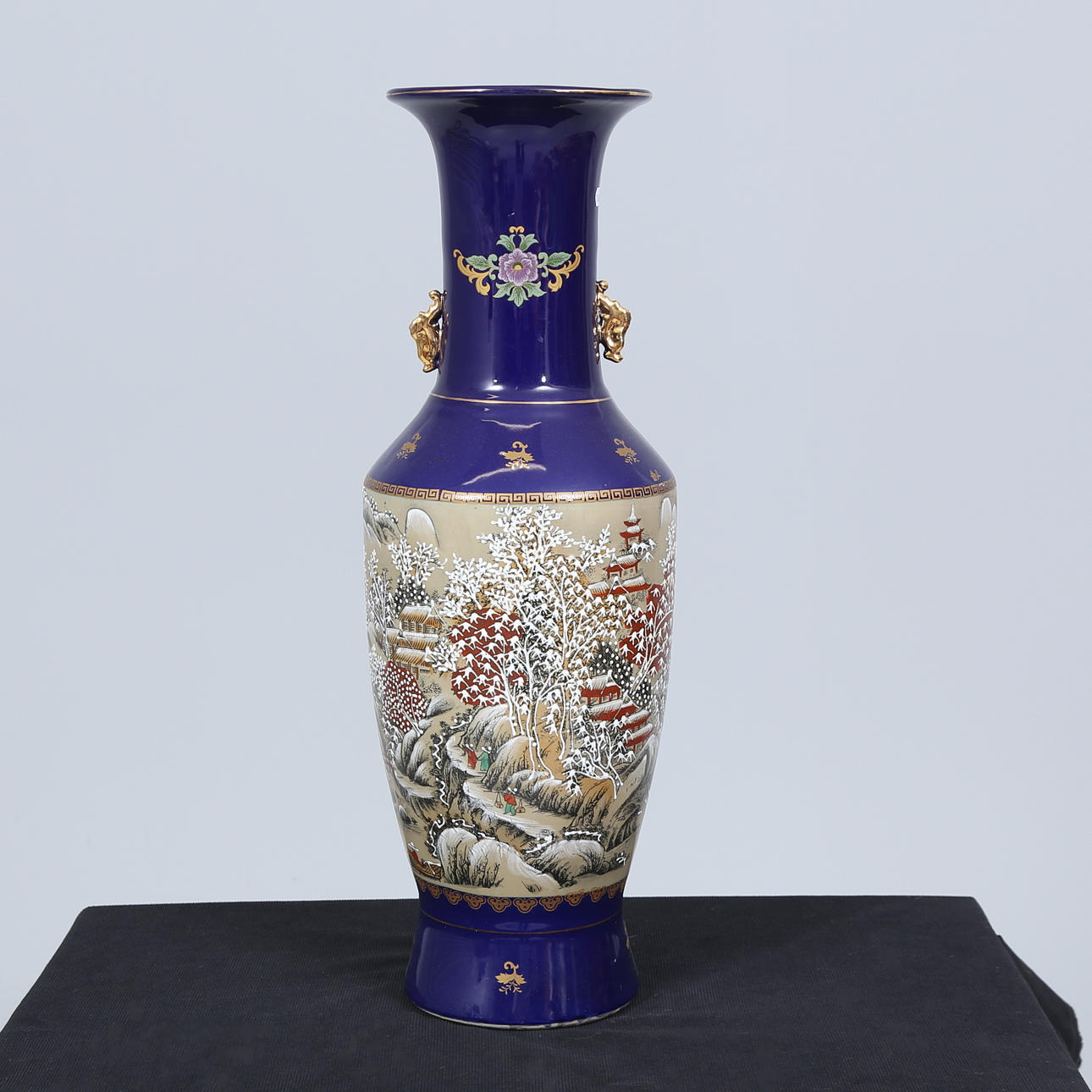 A porcelain floor vase, Asia.
