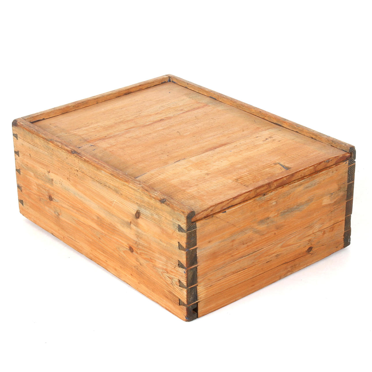 TIMER BOX, pine, dated 1902.