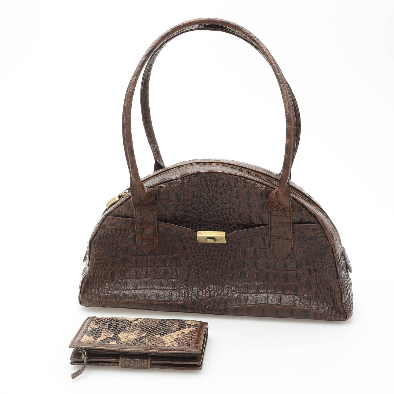 A leather bag by Peter Kaiser, Germany.