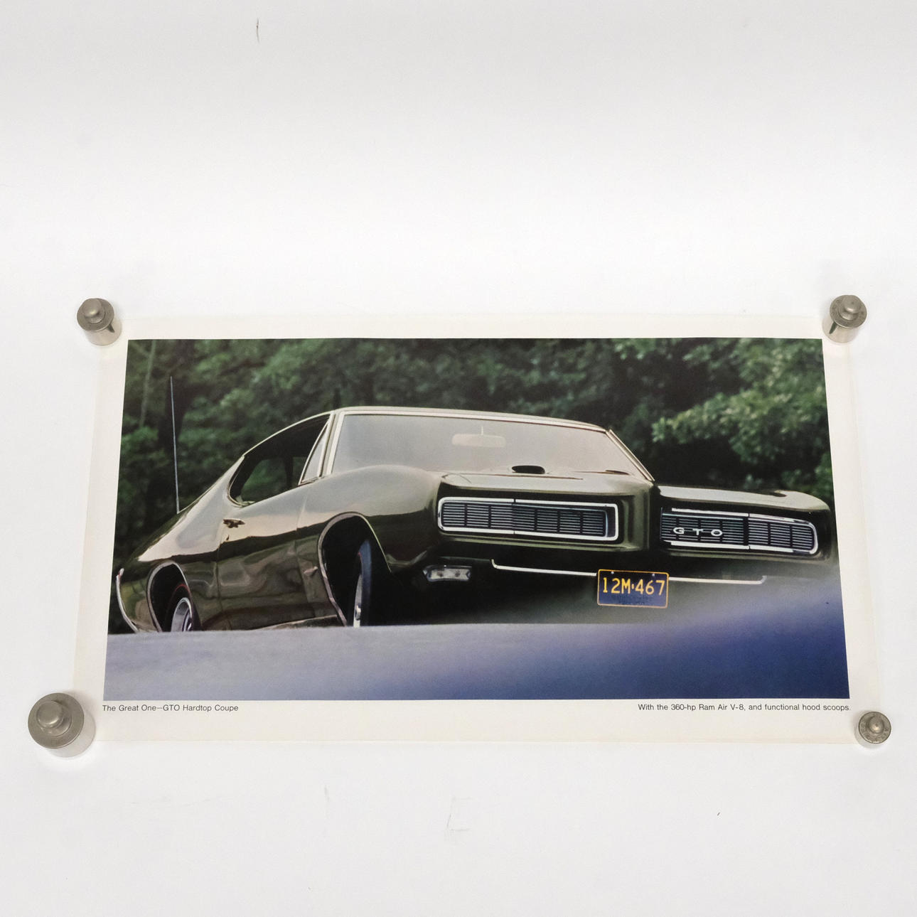 FIVE CAR PLANS, PONTIAC MODELS 1960S.