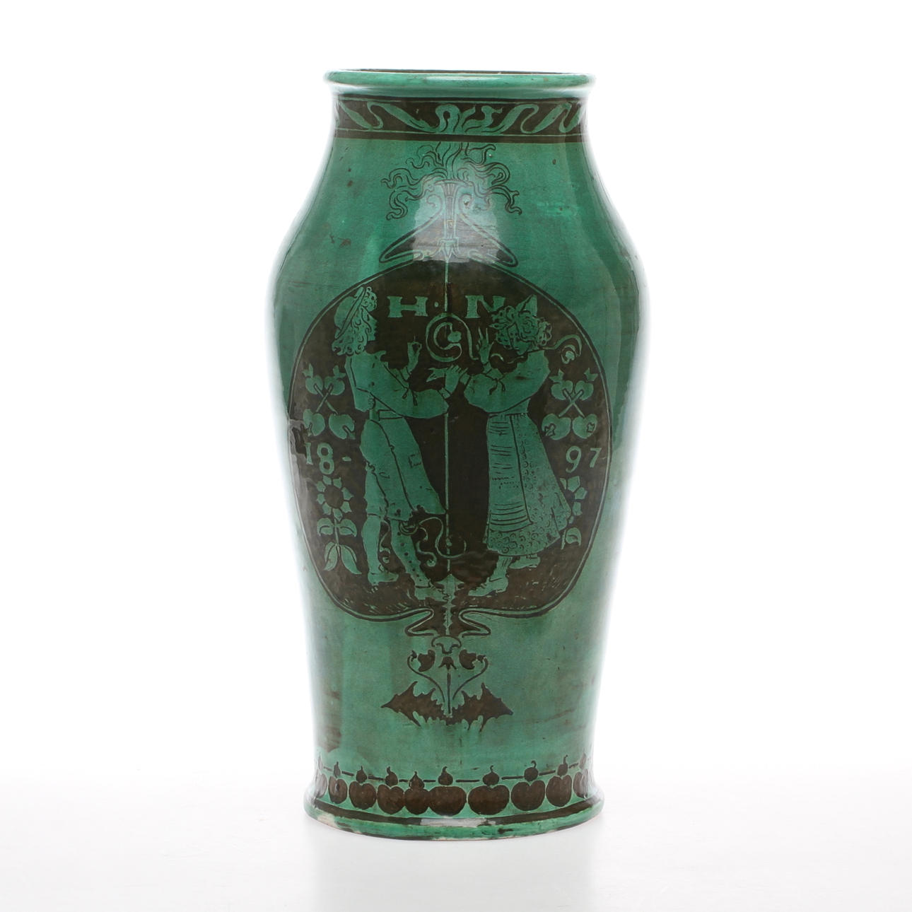 VAS, lergods, jugend, troligen Herman Neujd, 1897.