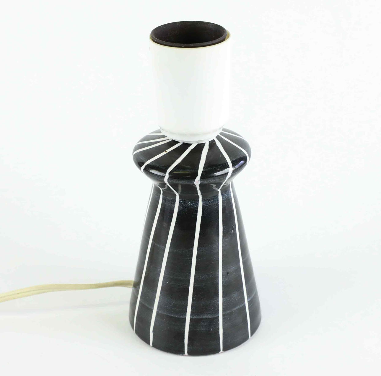 A ceramic table lamp, 1970s.