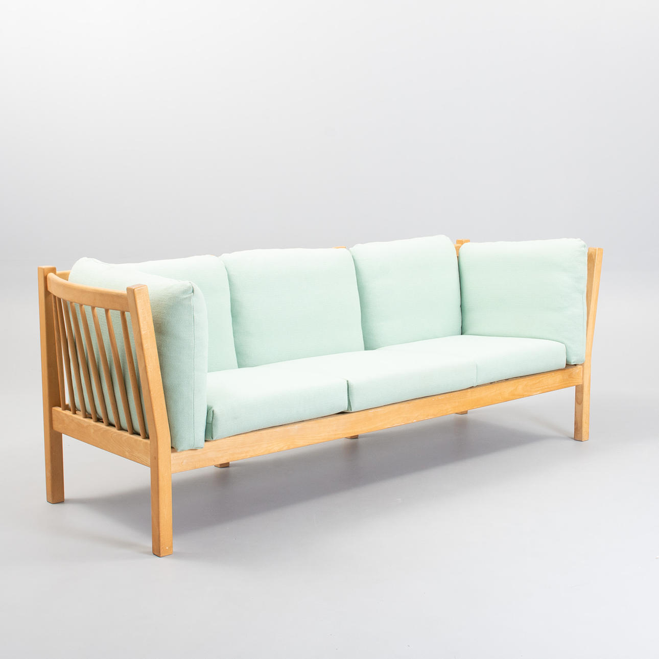 ANDREAS HANSEN. Sofa in beech 'Model AH303'. Denmark, 1980s.