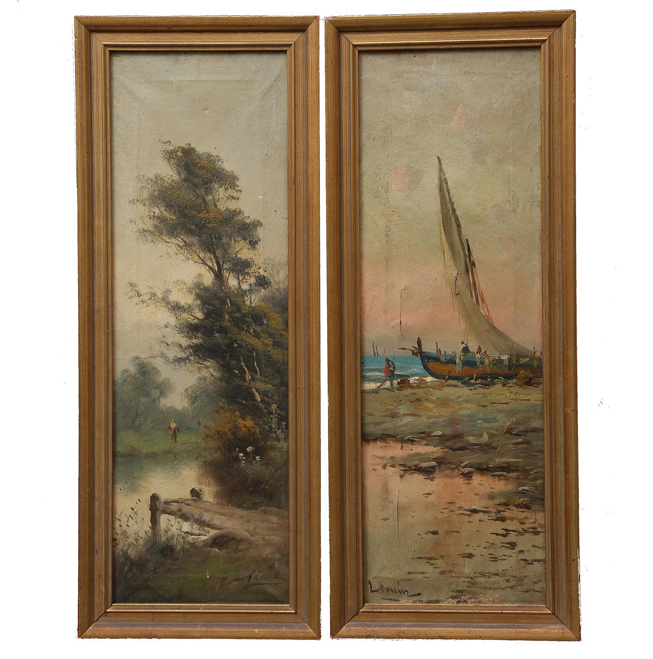 CATALAN SCHOOL, 19TH CENTURY. Landscapes.