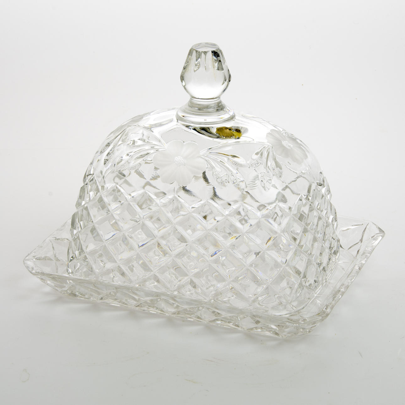 OSTKUPA MED FAT, rutslipad kristall.