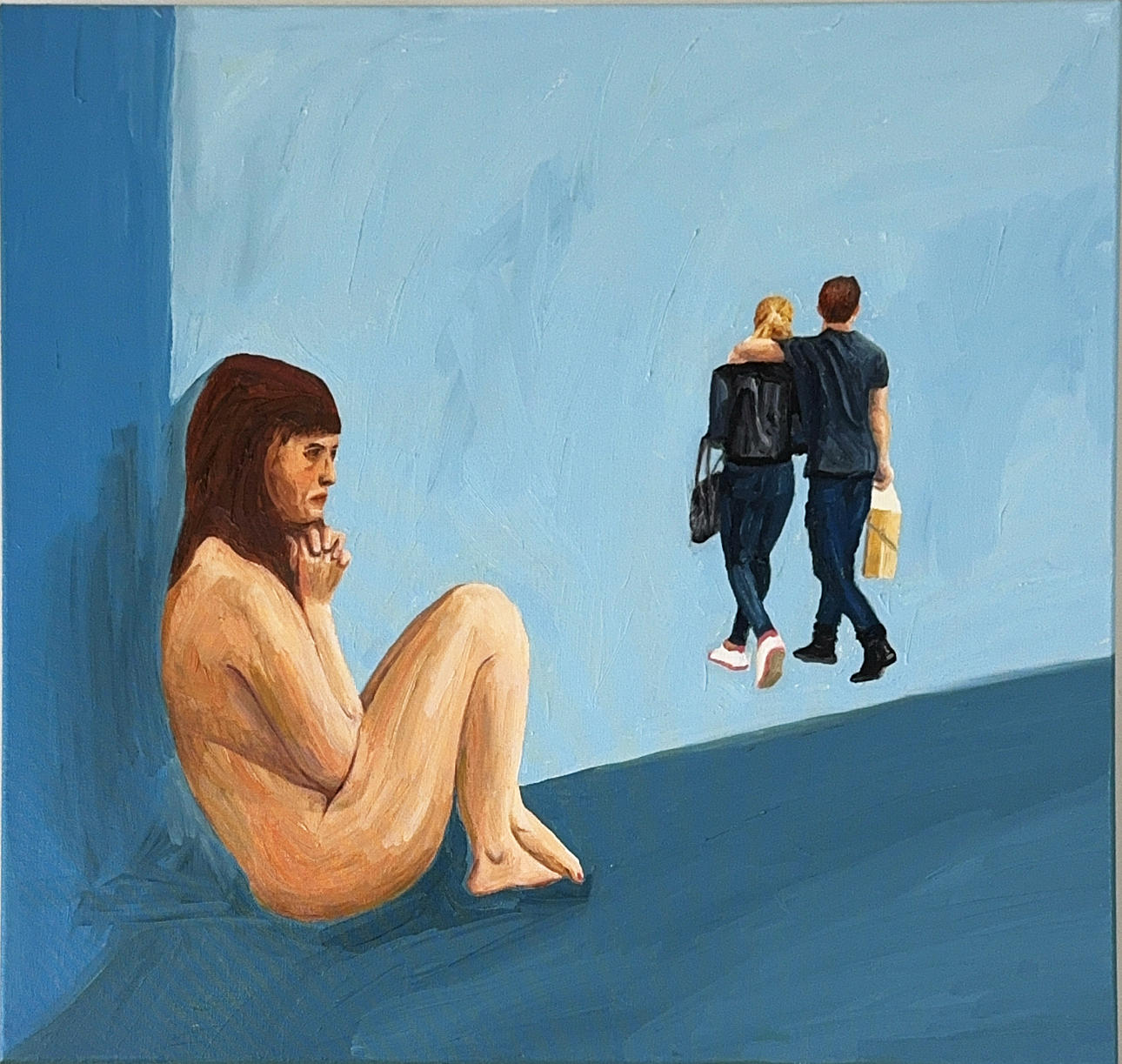 COMTEMPORARY OIL ON CANVAS.