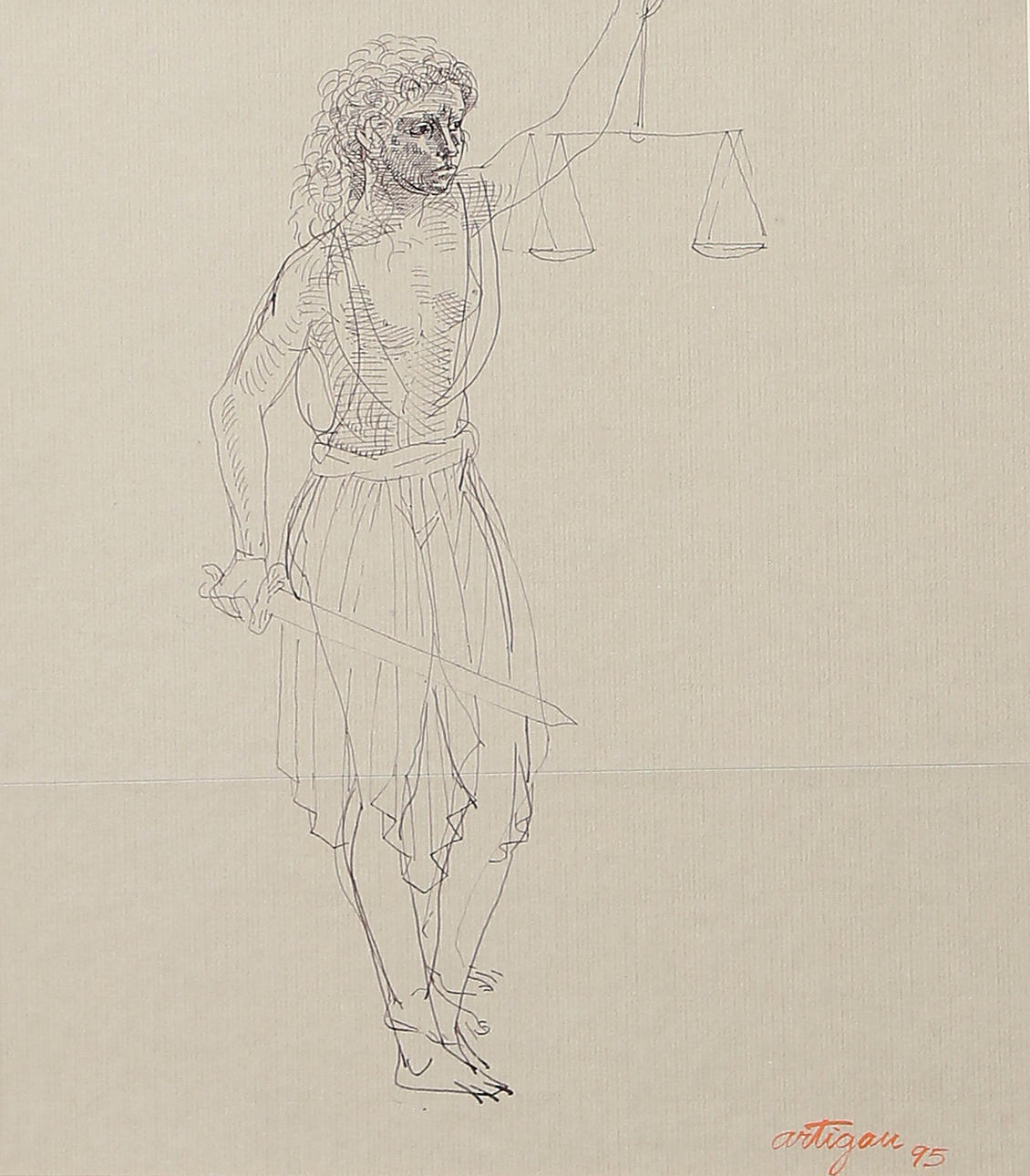 FRANCESC ARTIGAU. A girl.