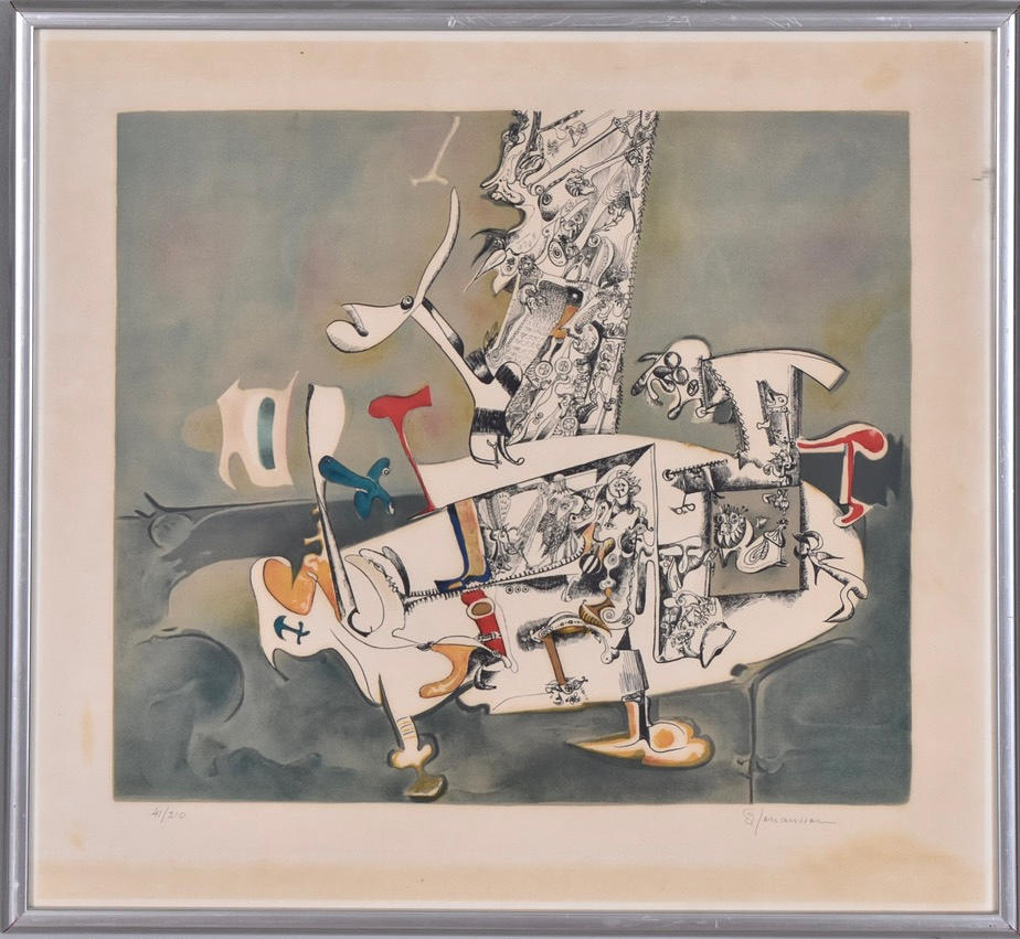 SVEN ERIK JOHANSSON. Color lithography.