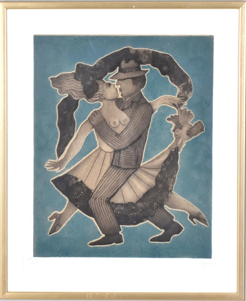 IRENE DOMINGUEZ. Color etching.