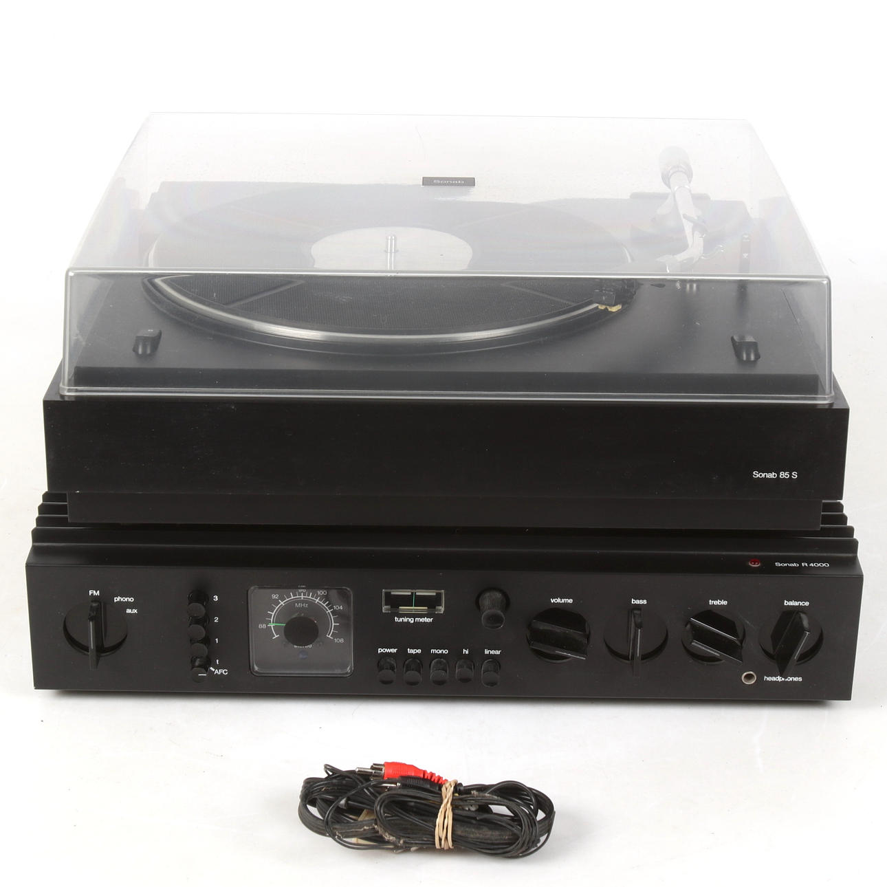 TURNTABLE AND AMPLIFIER, Sonab 85 S/Sonab R4000- 1970/80's ...
